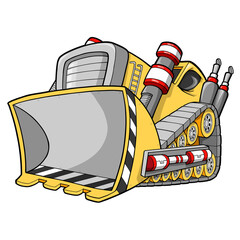 Bulldozer PNG with transparent background