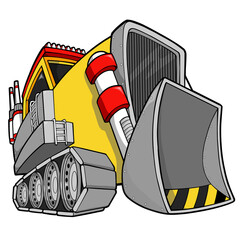 Bulldozer PNG with transparent background