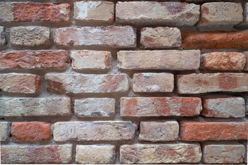 Mur de brique rouge pour fond et arrière plan.	