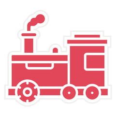 Steam Train Icon Style