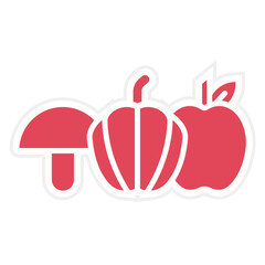 Fresh Ingredients Icon Style