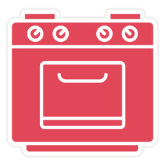 Gas Stove Icon Style