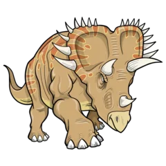 Tuinposter Triceratops Dinosaurs PNG file with transparent background © Blue Foliage