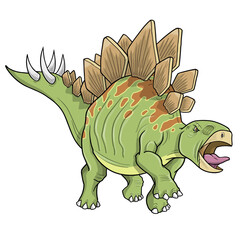 Stegosaurus Dinosaur PNG file with transparent background