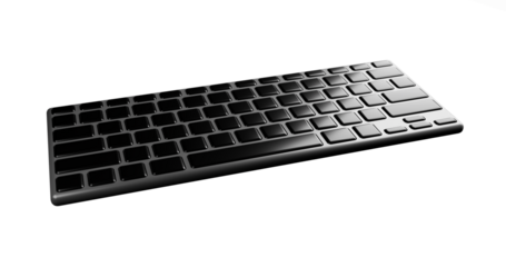 computer keyboard isolated on white