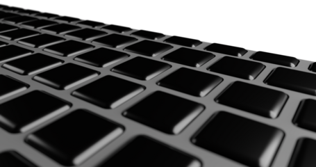 computer keyboard isolated on white