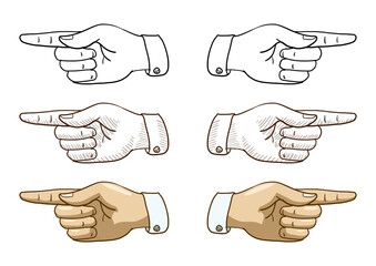 Hand pointer PNG illustration with transparent background