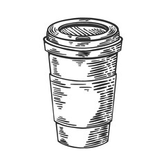 Vintage Coffee cup vector