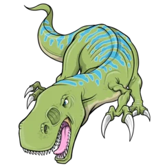 Fotobehang Cartoons Tyrannosaurus rex Dinosaur PNG file transparent background