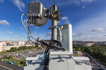 Metal constructions for telecommunication data equipment , radio panel antennas, outdoor remote radio units, power cables, coaxial cables, optic fibers. Outside part of telecommunication basic station