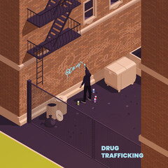 Drug Trafficking Background - obrazy, fototapety, plakaty