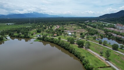 Taiping, Malaysia - September 24, 2022: The Bukit Merah Laketown Resort