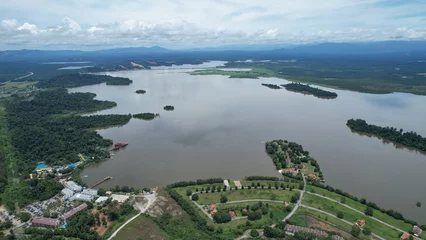 Foto op Canvas Taiping, Malaysia - September 24, 2022: The Bukit Merah Laketown Resort © Aerial Drone Master