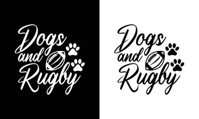 RUGBY And Dogs, American football T shirt design, Rugby T shirt design