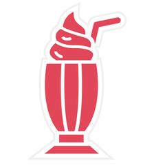 Milkshake Icon Style