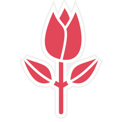 Obraz premium Tulip Icon Style