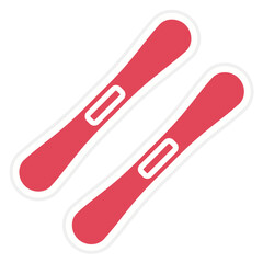 Skis Icon Style
