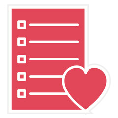 Obraz premium Wishlist Icon Style