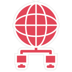 Global Network Icon Style