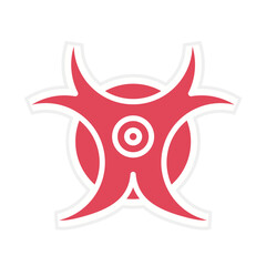 Bio Hazard Icon Style