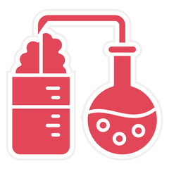 Chemical Reaction Icon Style