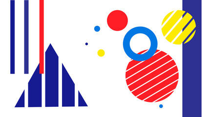 Obraz premium pattern with triangle and circles