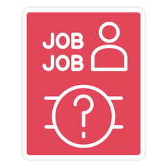 Job Vacancy Icon Style