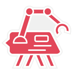 Obraz premium Autonomous Underwater Vehicle Icon Style