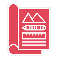 Magazine Layout Icon Style