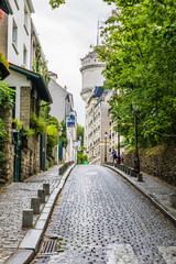 Narrow streets in Europe while sightseeing and traveling