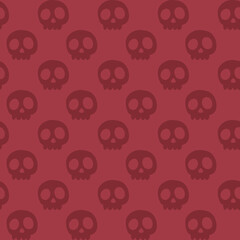Vector Halloween pattern with skull.Use for event invitation,discount voucher,advertising,greeting card,logo,packaging,textile,web