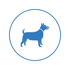 Animal domestic dog pet icon | Circle version icon |