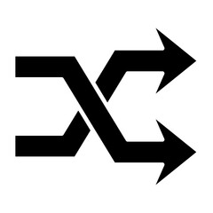Shuffle Glyph Icon
