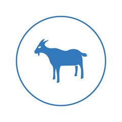 Animal domestic goat pet icon | Circle version icon |