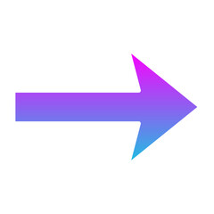 Right Glyph Gradient Icon