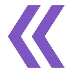 Left Chevron Multicolor Glyph Icon