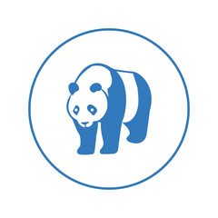Cute world wild panda icon | Circle version icon |