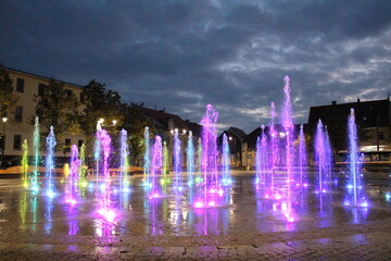 Tańcząca fontanna w Starym Fordonie w Bydgoszczy