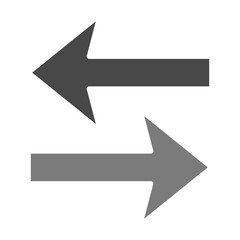 Left Right Greyscale Glyph Icon