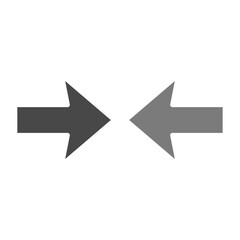 Opposite Arrows Greyscale Glyph Icon