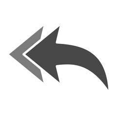 Reply Greyscale Glyph Icon