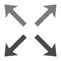 Resize Greyscale Glyph Icon