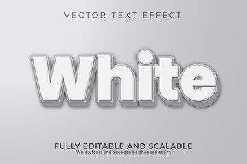 Fototapeta premium White text effect with off-white background