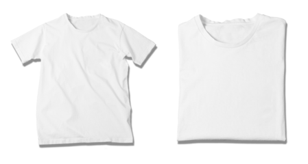 Basic white Tshirt. Mock up for branding t-shirt. 