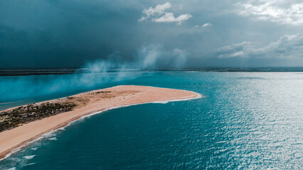 Praia Península Galinhos Paisagem Rio Grande do Norte Farol Barcos Dunas Salinas Manguezais Ilhas...