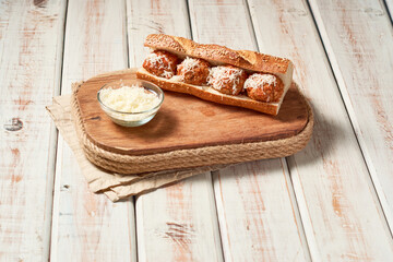 American Gourmet Meatball Submarine Sandwich