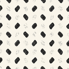 Monochrome Brushed Textured Dashed Pattern