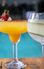 typical salvadorean food, variety of cocktails