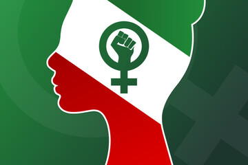 Protests in Iran. Template for background, banner, poster. Vector EPS10 illustration.