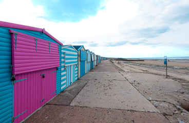 beach huts on Minnis bay, Birchington